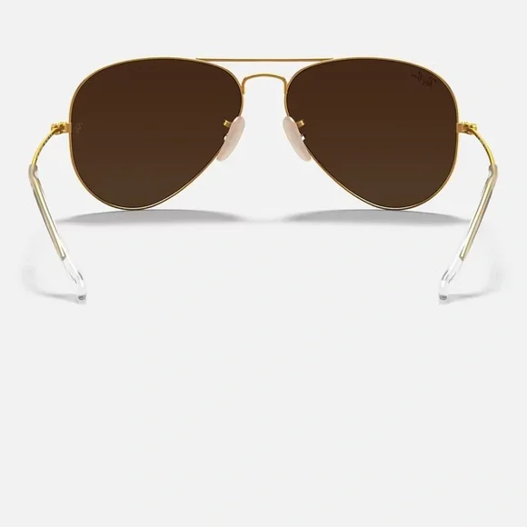 LIKE NEW Green Mirrored Ray Ban Aviator - Picture 8 of 11